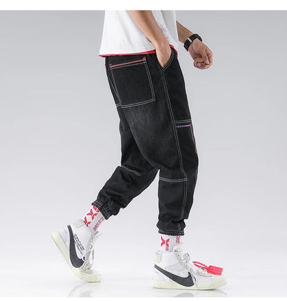 Mens Cargo Joggers - Streetwear Hip Hop Pants for Autumn  Spring - ZOOMNSTORE