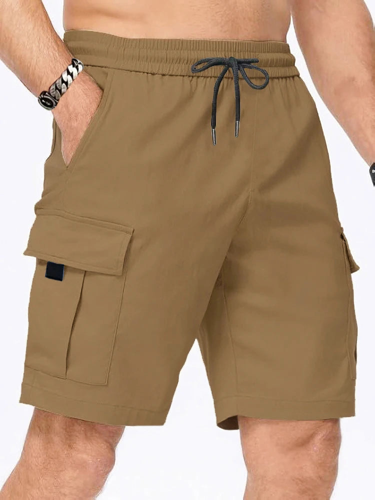 Mens Lightweight Cargo Shorts - Multi-Pocket Summer Casual Pants - ZOOMNSTORE