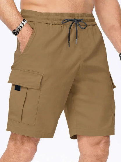 Mens Lightweight Cargo Shorts - Multi-Pocket Summer Casual Pants - ZOOMNSTORE