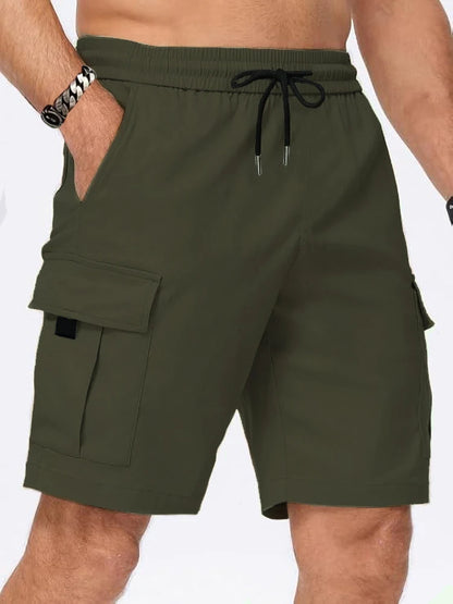 Mens Lightweight Cargo Shorts - Multi-Pocket Summer Casual Pants - ZOOMNSTORE