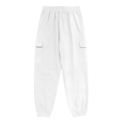 Men's Casual Cargo Pants - Cotton Linen Multi-Pocket Ankle-Length Trousers - ZOOMNSTORE