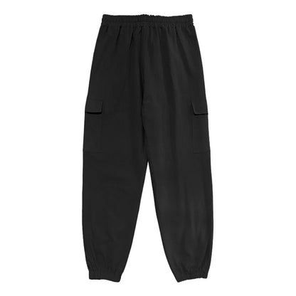Men's Casual Cargo Pants - Cotton Linen Multi-Pocket Ankle-Length Trousers - ZOOMNSTORE