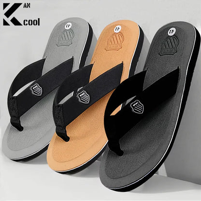 Mens Casual Flip Flops - Non-Slip Summer Beach Slides - ZOOMNSTORE