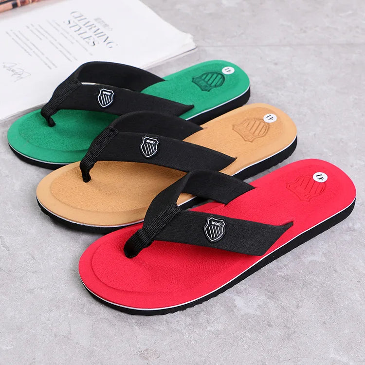 Mens Casual Flip Flops - Non-Slip Summer Beach Slides - ZOOMNSTORE