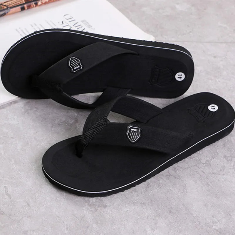 Mens Casual Flip Flops - Non-Slip Summer Beach Slides - ZOOMNSTORE
