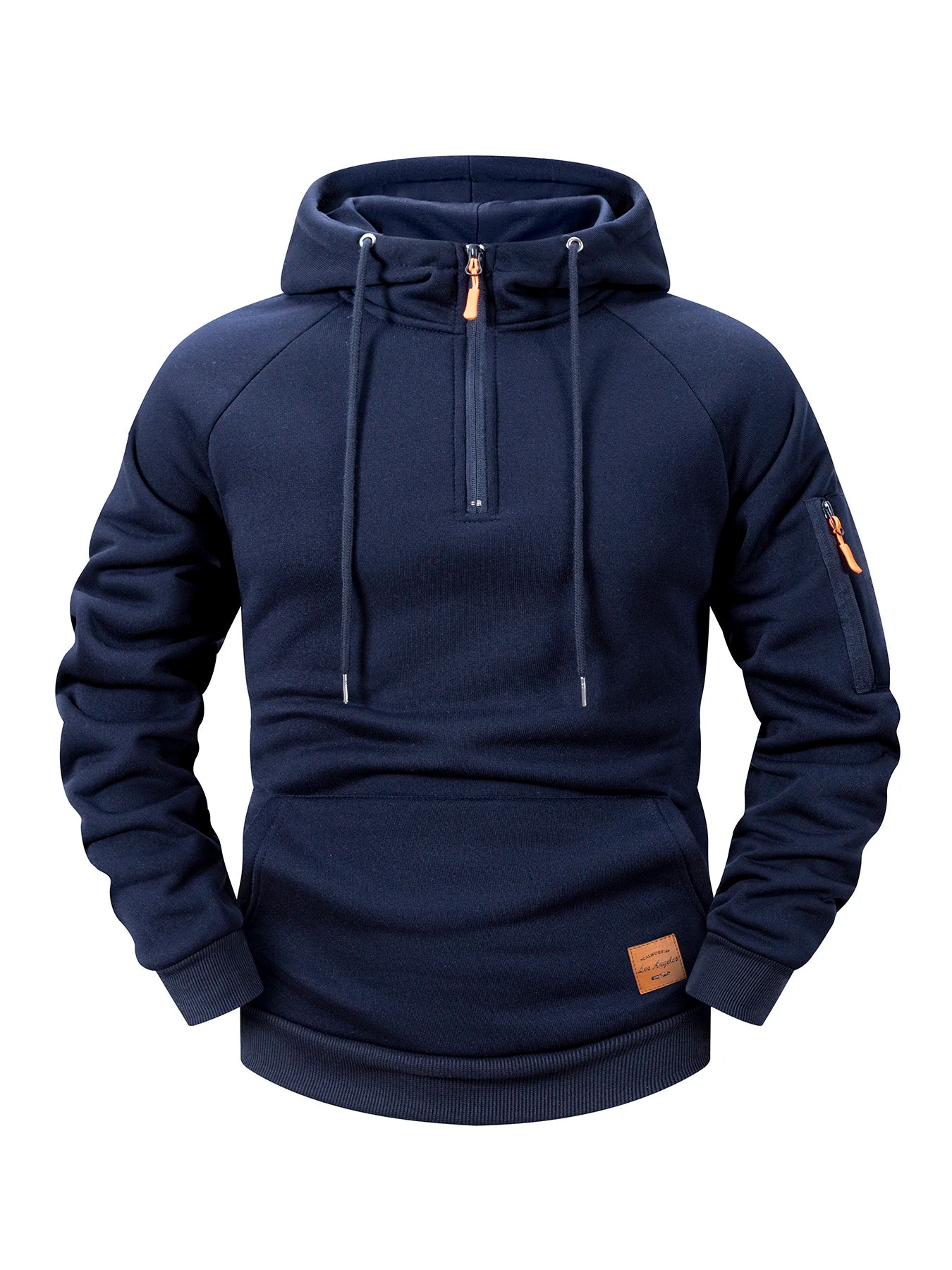 Men's Casual Hoodie - Autumn Winter Zipper Sports Hoodie With Multi Pockets - ZOOMNSTORE