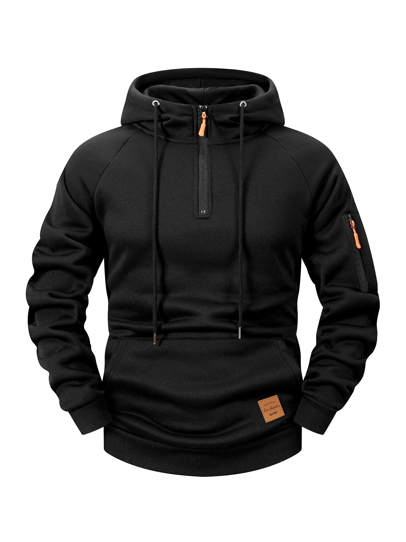 Men's Casual Hoodie - Autumn Winter Zipper Sports Hoodie With Multi Pockets - ZOOMNSTORE