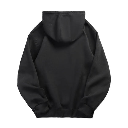 Mens Oversized Hoodie - Casual Solid Color Pullover Sweatshirt - ZOOMNSTORE