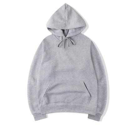 Mens Oversized Hoodie - Casual Solid Color Pullover Sweatshirt - ZOOMNSTORE