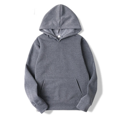 Mens Oversized Hoodie - Casual Solid Color Pullover Sweatshirt - ZOOMNSTORE