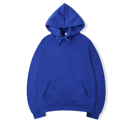Mens Oversized Hoodie - Casual Solid Color Pullover Sweatshirt - ZOOMNSTORE