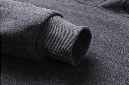 Men's Casual Hoodie - Printed Spider Sweatshirt | Thick Knit Autumn Winter Pullover - ZOOMNSTORE