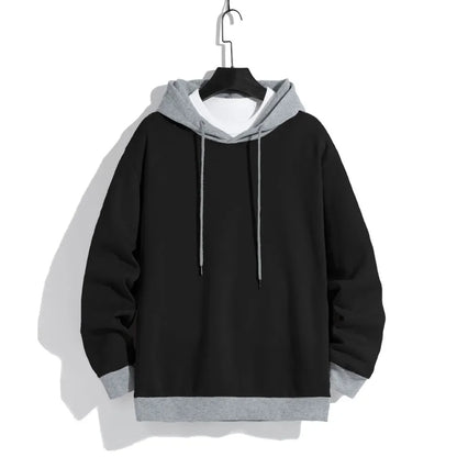 Men's Casual Hoodies - Warm Polyester Knit Pullover | Loose Fit Sport Sweatshirt - ZOOMNSTORE
