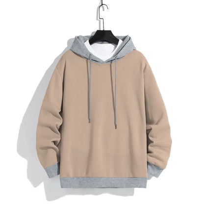 Men's Casual Hoodies - Warm Polyester Knit Pullover | Loose Fit Sport Sweatshirt - ZOOMNSTORE
