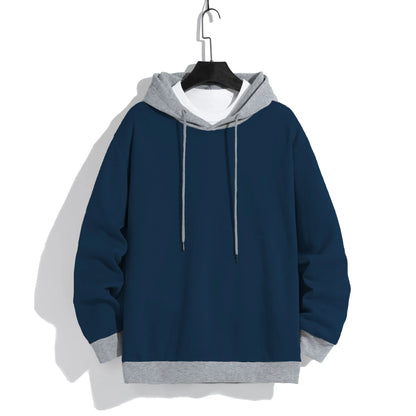 Men's Casual Hoodies - Warm Polyester Knit Pullover | Loose Fit Sport Sweatshirt - ZOOMNSTORE