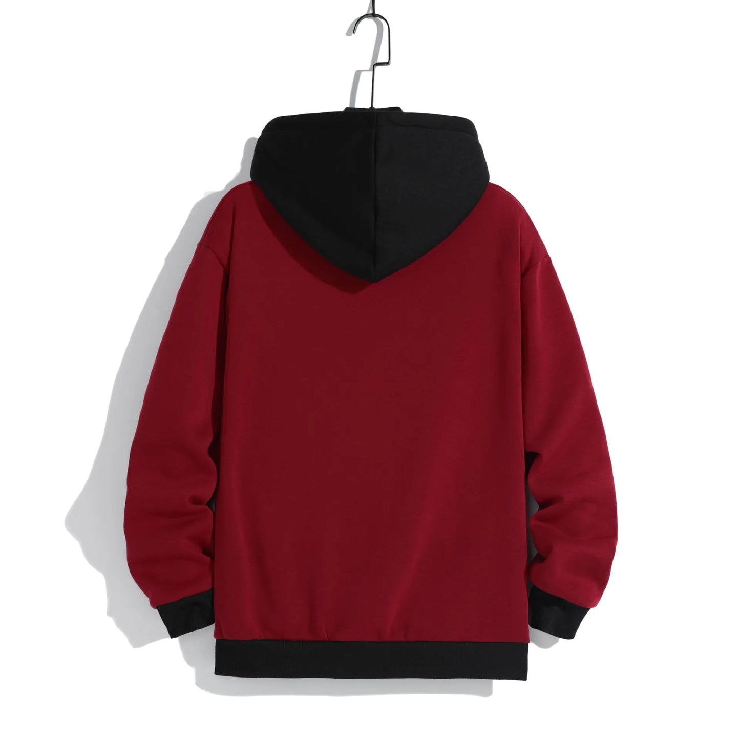 Men's Casual Hoodies - Warm Polyester Knit Pullover | Loose Fit Sport Sweatshirt - ZOOMNSTORE