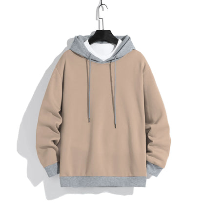 Men's Casual Hoodies - Warm Polyester Knit Pullover | Loose Fit Sport Sweatshirt - ZOOMNSTORE