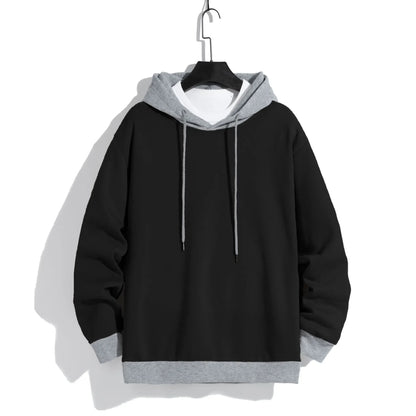 Men's Casual Hoodies - Warm Polyester Knit Pullover | Loose Fit Sport Sweatshirt - ZOOMNSTORE