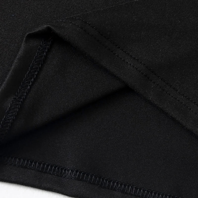 Men's Casual Long Sleeve Shirt - Autumn Winter Printed Round Neck Knit Polyester Top - ZOOMNSTORE