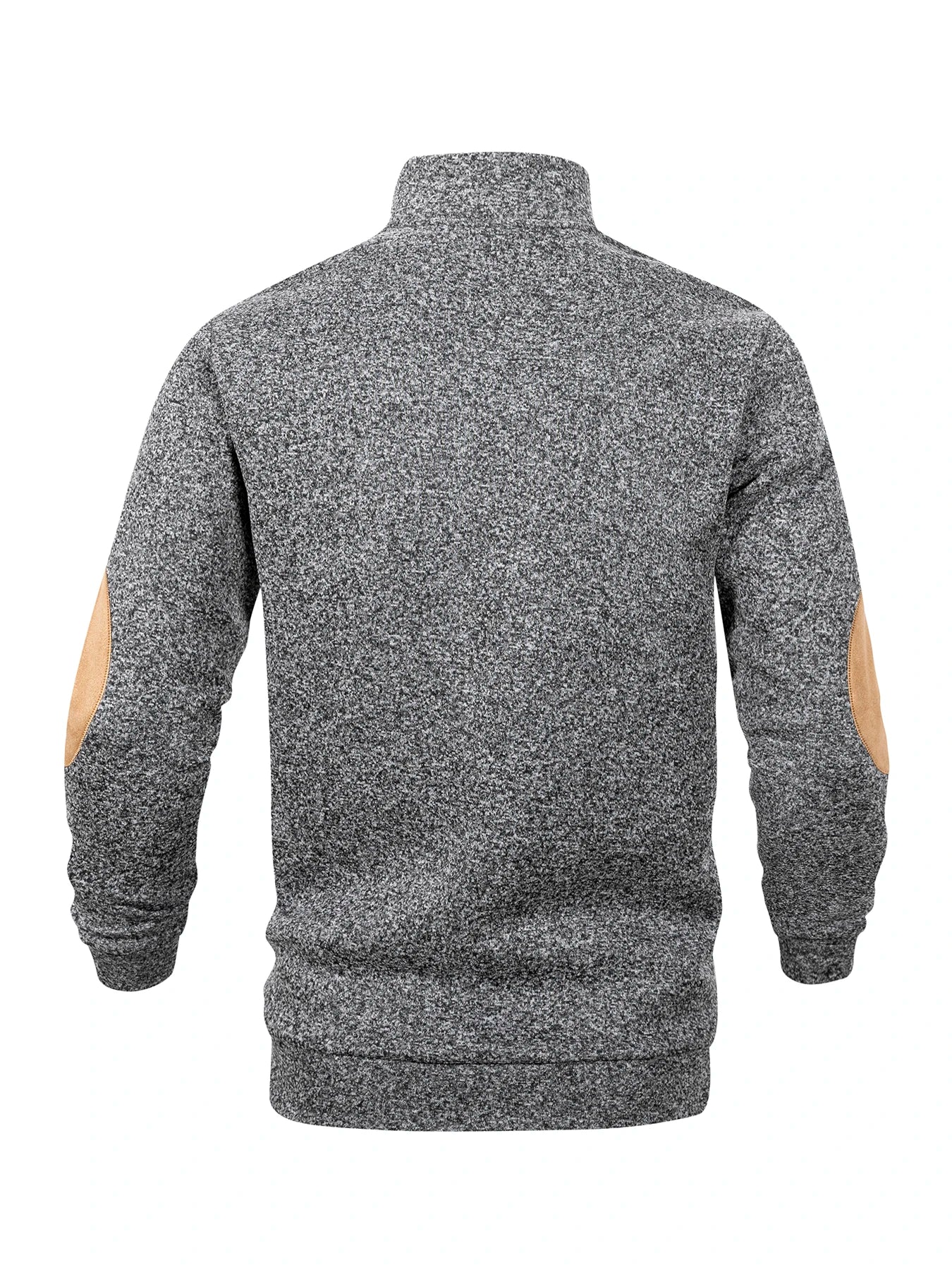 Spring Autumn Men's Casual Pullover Button Down Stand Collar Henley Polo Coats Long Sleeve Stand Collar Sweatshirts for Sport - ZOOMNSTORE