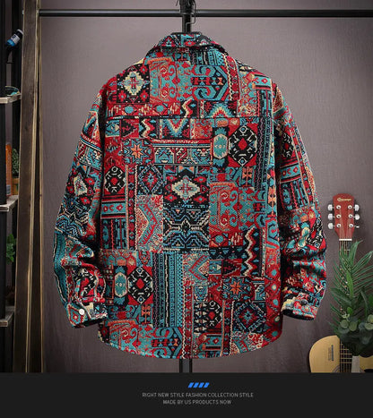 Men's Casual Shirts - Long Sleeve Cotton Polyester Spring Autumn Shirts M-4XL - ZOOMNSTORE