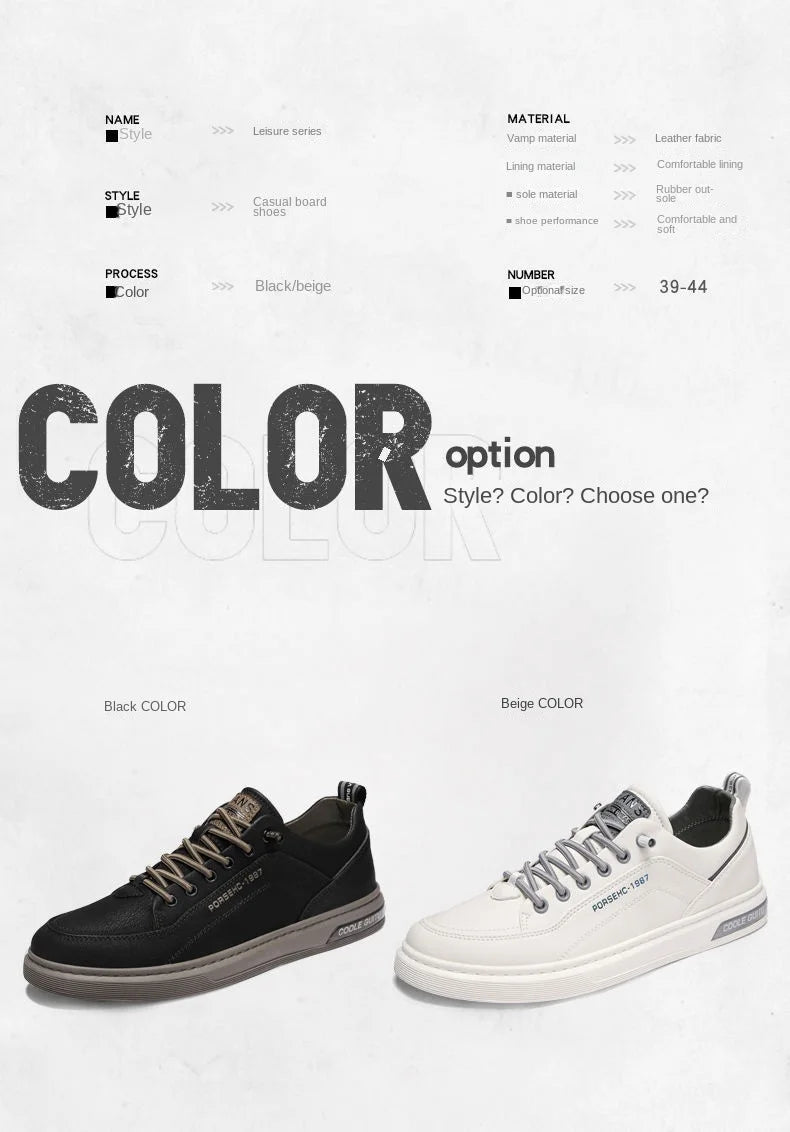 Men's Casual Shoes - Comfortable Outdoor Sneakers With Shock Absorption & Elastic Band Closure - ZOOMNSTORE