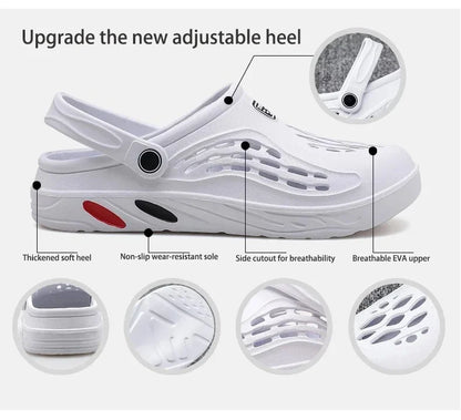 Mens Slip-On Beach Sandals - Soft Non-Slip Casual Slippers - ZOOMNSTORE