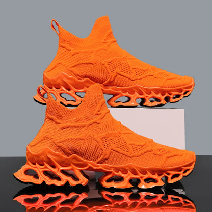 Men's Casual Sneakers - Breathable Slip-On Trainers With Patchwork Design - ZOOMNSTORE