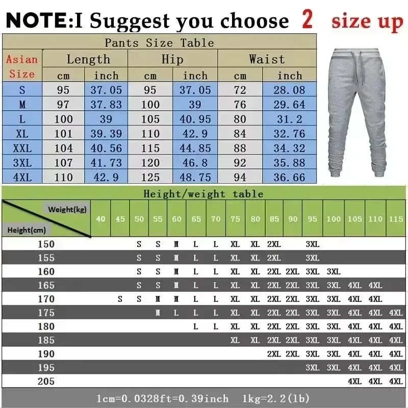 2025 Men's outdoor activity fashionable thick pants new casual loose printed sports pants for spring and autumn winter Fashion - ZOOMNSTORE