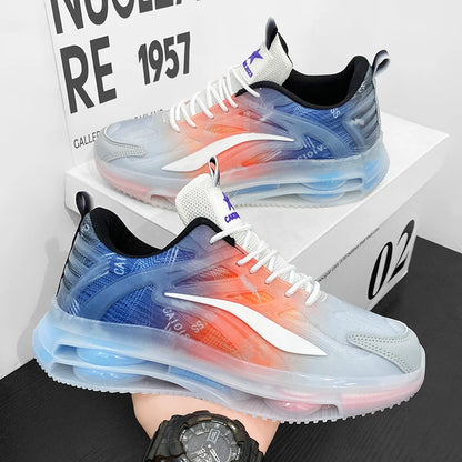 Men's Casual Sports Shoes – Breathable Mesh Knitted Lightweight Running Sneakers - ZOOMNSTORE