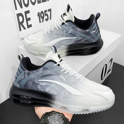 Men's Casual Sports Shoes – Breathable Mesh Knitted Lightweight Running Sneakers - ZOOMNSTORE