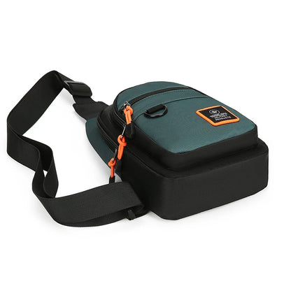 Mens Lightweight Oxford Fabric Crossbody Chest Bag - Stylish Casual Shoulder Handbag - ZOOMNSTORE