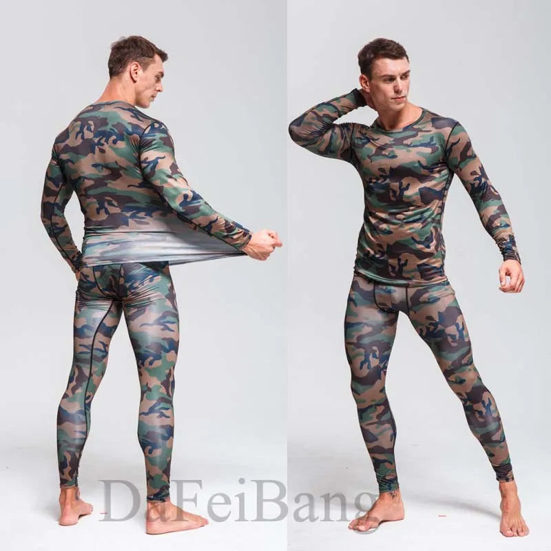Men's Compression Gym Tights - Muscle Support Workout Pants | Quick Dry Sportswear Set - ZOOMNSTORE