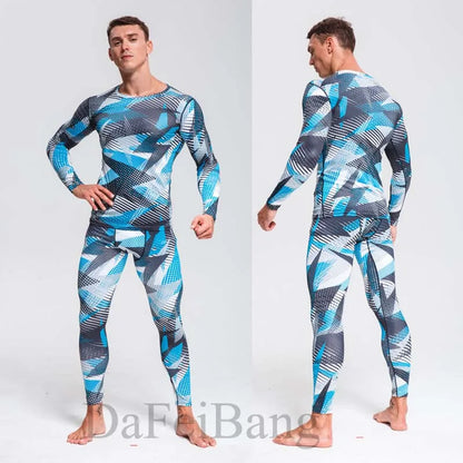 Men's Compression Gym Tights - Muscle Support Workout Pants | Quick Dry Sportswear Set - ZOOMNSTORE