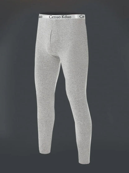 2024 New Men's Tight Sports Pants Slim Pants Autumn And Winter Thermal Pants Plush High Stretch Quick Drying Compression Pants - ZOOMNSTORE