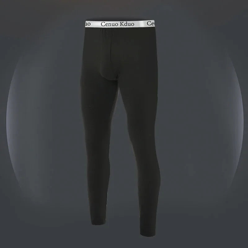 2024 New Men's Tight Sports Pants Slim Pants Autumn And Winter Thermal Pants Plush High Stretch Quick Drying Compression Pants - ZOOMNSTORE