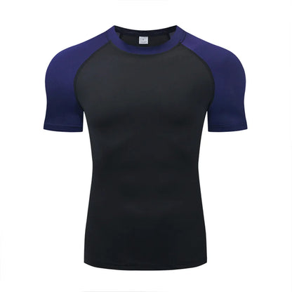 Mens Compression T-Shirt - Breathable Fitness Gym Running Sweatshirt - ZOOMNSTORE