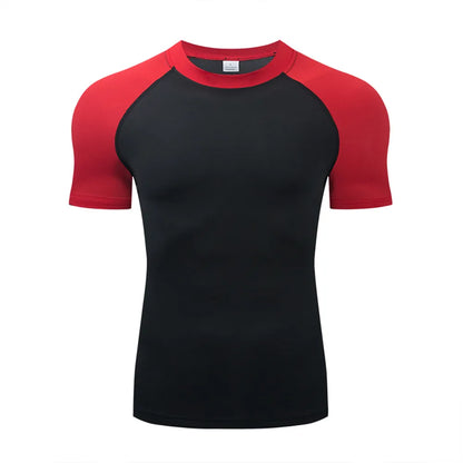 Mens Compression T-Shirt - Breathable Fitness Gym Running Sweatshirt - ZOOMNSTORE