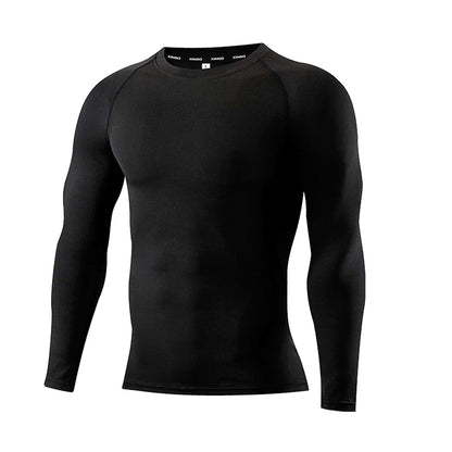 Men's Compression Shirts - Long Sleeve Athletic Workout Tops | Moisture Wicking Base Layers - ZOOMNSTORE