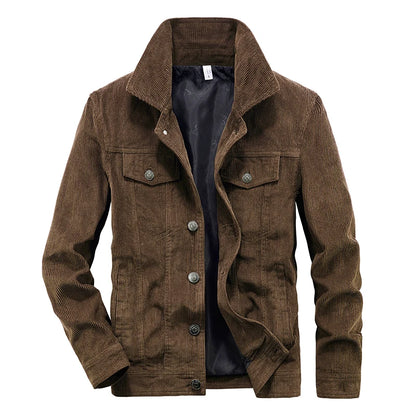 Men's Corduroy Jacket – Retro Mountaineering Coat | Cotton Cargo Outdoor Sports Jacket - ZOOMNSTORE