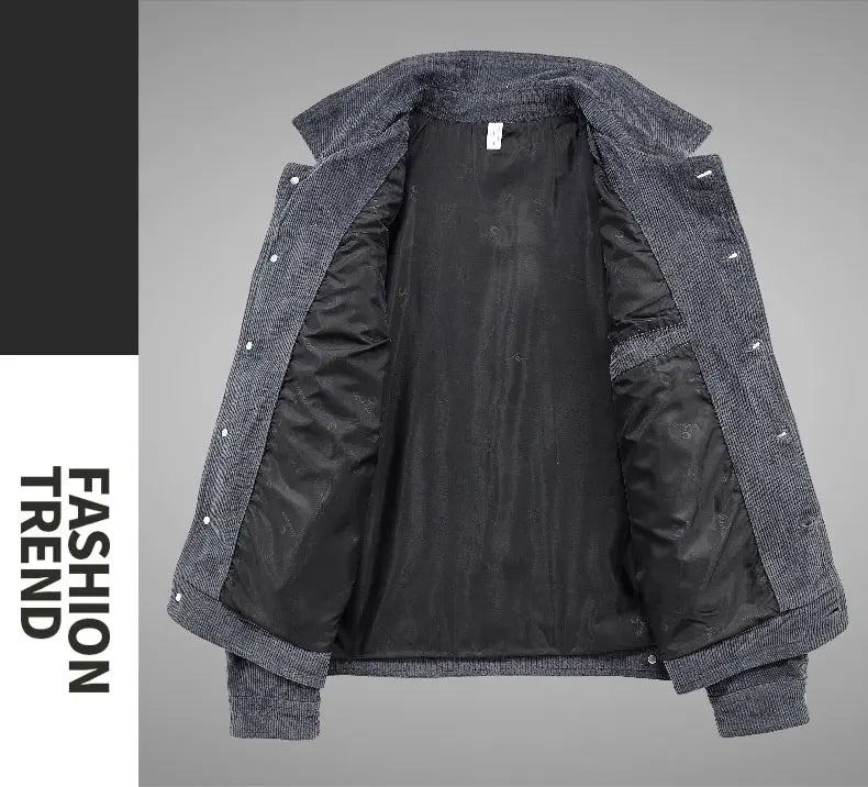 Men's Corduroy Jacket – Retro Mountaineering Coat | Cotton Cargo Outdoor Sports Jacket - ZOOMNSTORE