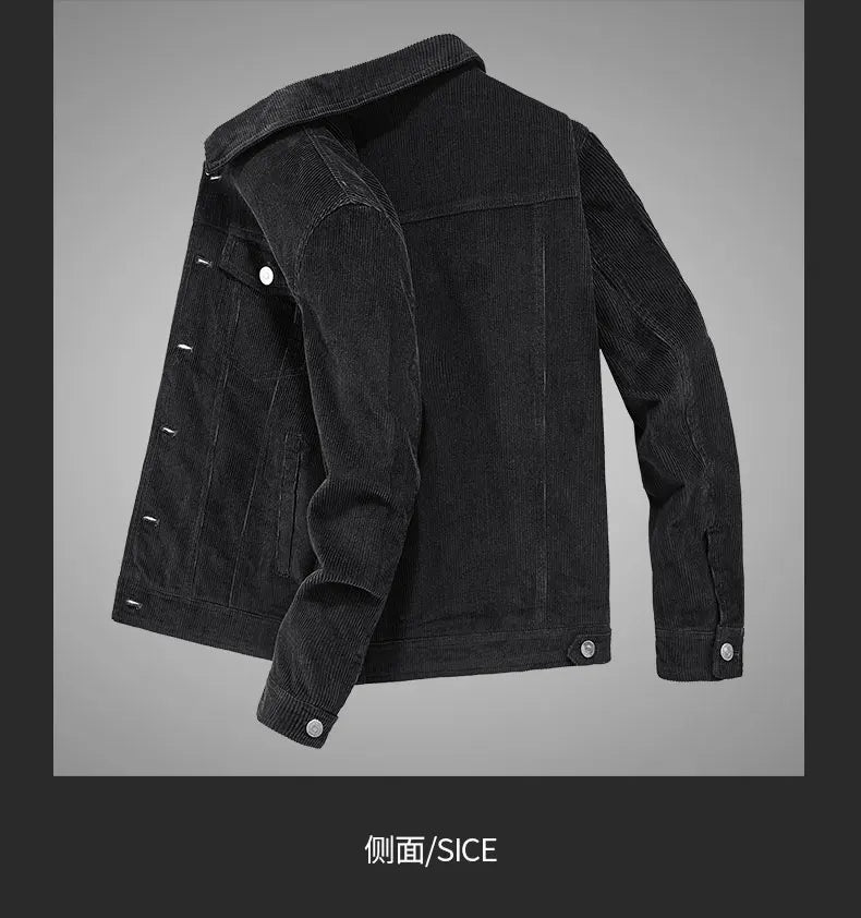 Men's Corduroy Jacket – Retro Mountaineering Coat | Cotton Cargo Outdoor Sports Jacket - ZOOMNSTORE