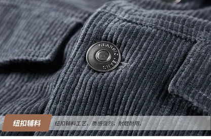 Men's Corduroy Jacket – Retro Mountaineering Coat | Cotton Cargo Outdoor Sports Jacket - ZOOMNSTORE