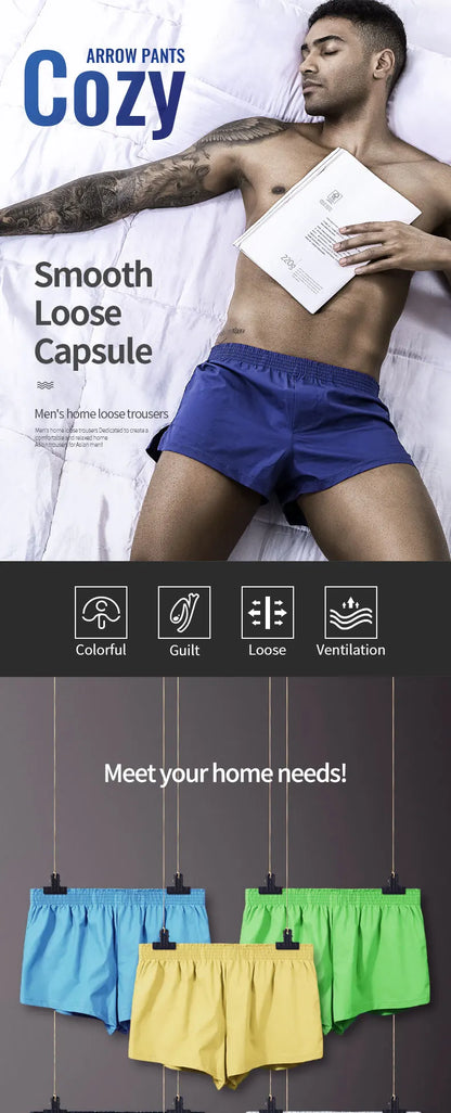 Men's Cotton Boxer Briefs – Breathable Loose Fit Summer Underwear, Large Size - ZOOMNSTORE