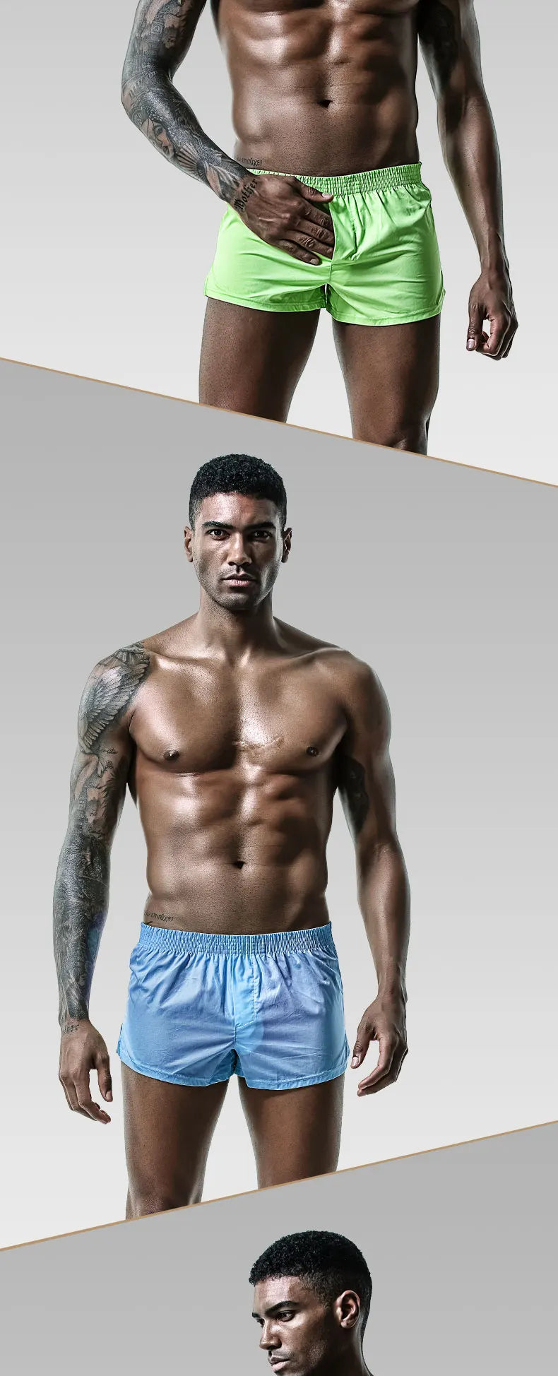 Men's Cotton Boxer Briefs – Breathable Loose Fit Summer Underwear, Large Size - ZOOMNSTORE