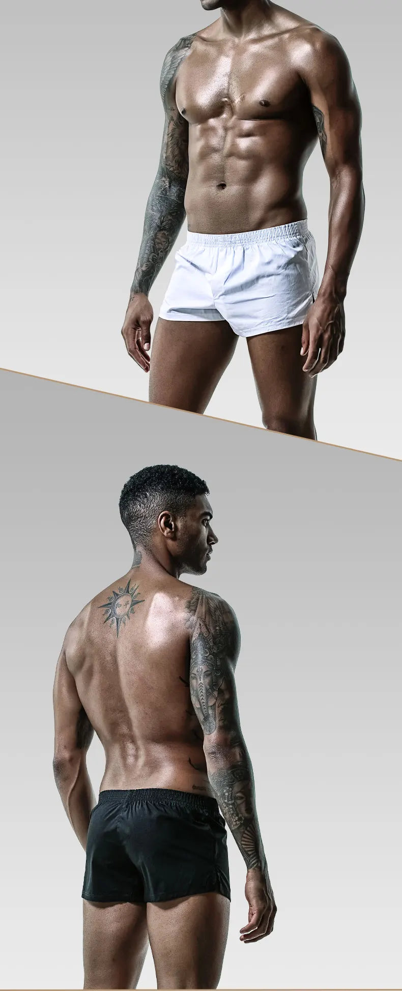 Men's Cotton Boxer Briefs – Breathable Loose Fit Summer Underwear, Large Size - ZOOMNSTORE