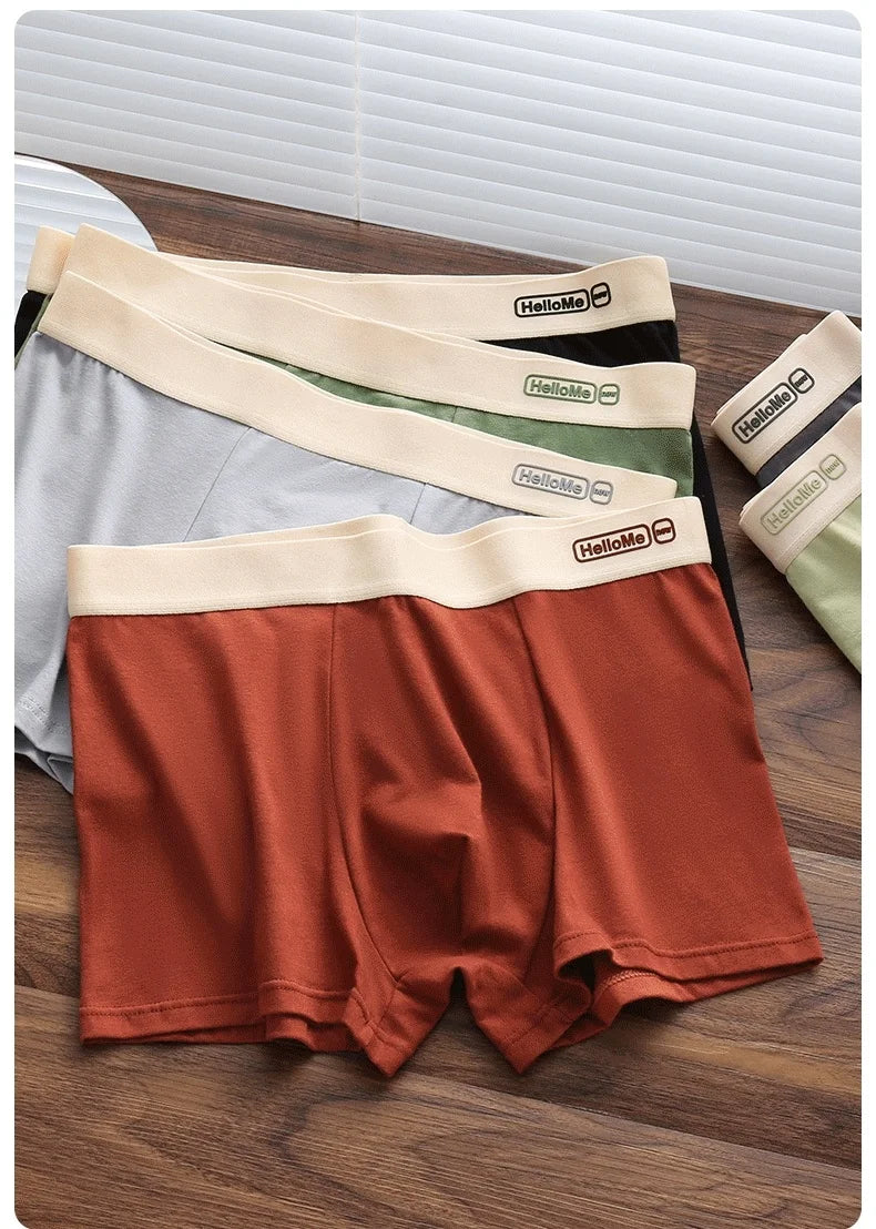 Men's Cotton Boxer Shorts - Breathable Anti Bacterial Boxers With Elastic Waistband - ZOOMNSTORE