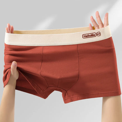 Men's Cotton Boxer Shorts - Breathable Anti Bacterial Boxers With Elastic Waistband - ZOOMNSTORE