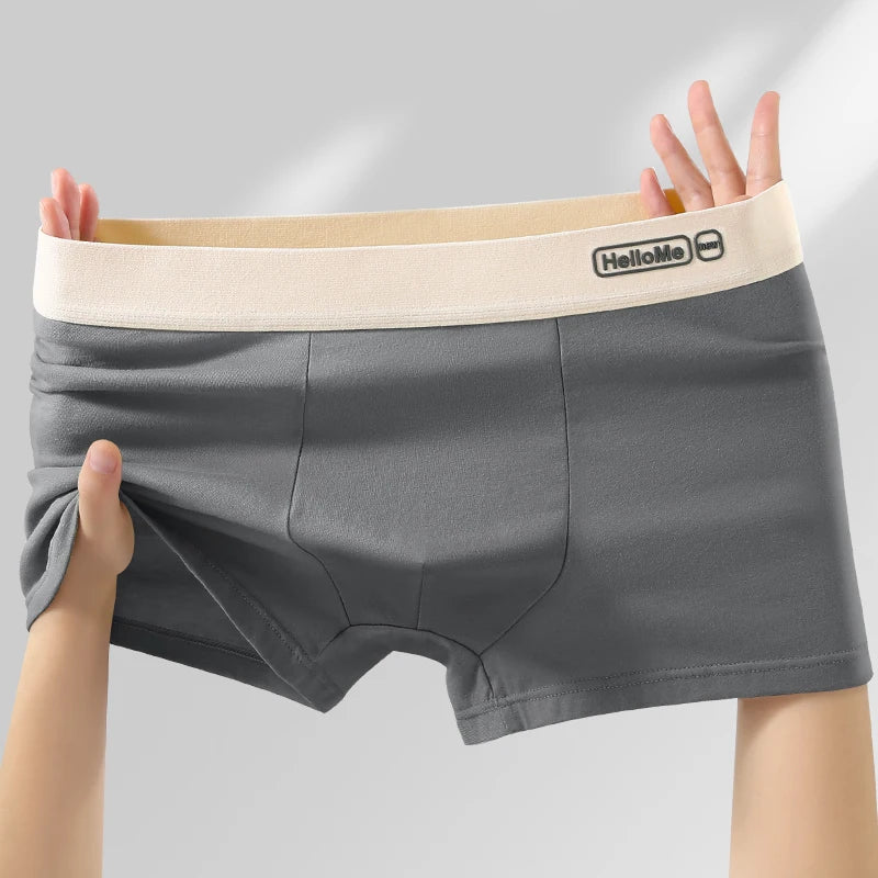 Men's Cotton Boxer Shorts - Breathable Anti Bacterial Boxers With Elastic Waistband - ZOOMNSTORE