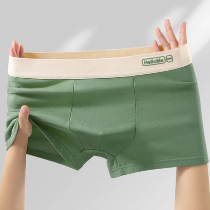 Men's Cotton Boxer Shorts - Breathable Anti Bacterial Boxers With Elastic Waistband - ZOOMNSTORE